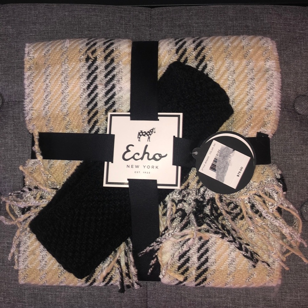 Scarf and ear warmer set